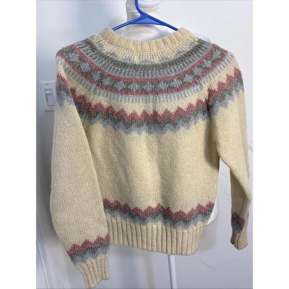 Woolrich Fair Isle Wool Sweater Vintage Small - Picture 9 of 12